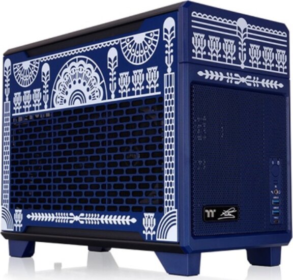 Thermaltake TR100 Koralie Edition Mini Torony Számítógépház 1db 120mm ventilátor - Kék