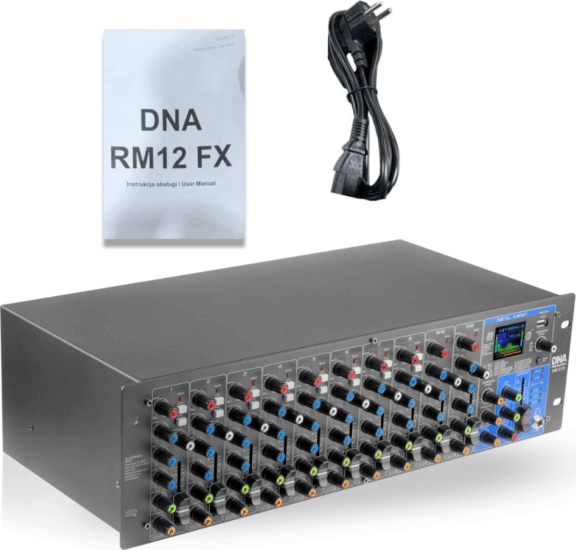 DNA Professional RM12 FX 12 Csatornás Analóg Keverőpult Mixer - Szürke