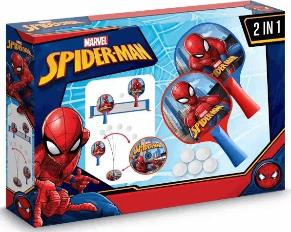 Stamp Pókember mintájú Ping pong tanuló készlet