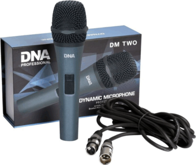 DNA DM TWO Vezetékes Dinamikus Studio Ének Mikrofon + 5m XLR kábel - Fekete