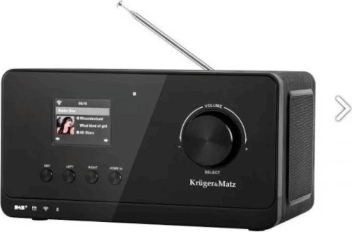 Krüger&Matz KM0816.1 Internet Rádió - Fekete