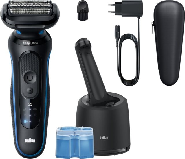 Braun  52-B7000CC Vezeték nélküli Akkus Nedves-Száraz Borotva - Fekete / Kék