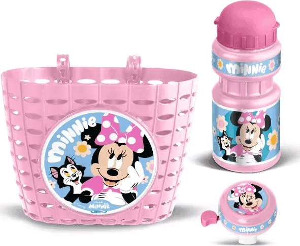 Stamp Minnie egér mintájú Biciklis kiegészítő készlet - Rózsaszín