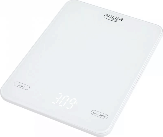 Adler AD 3177wb Digitális konyhai mérleg - Fekete / Fehér