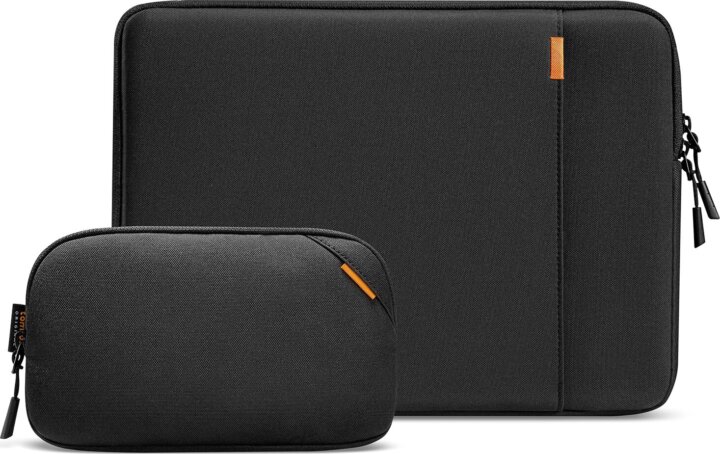 tomtoc Defender-A13 Premium 13" Laptop Tok Sleeve + kiegészítő táska - Fekete