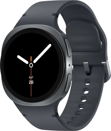 Samsung Galaxy Watch8 40mm Okosóra M/L Sport szíjjal - Sötétszürke