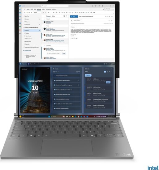 Lenovo ThinkBook Plus G6 Rollalble Laptop Szürke (14" / Intel Core Ultra 7-258V / 32GB / 1TB SSD / Win 11 Pro)