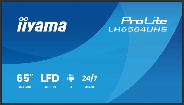 iiyama 65" LH6564UHS-B1AG ProLite 16:9 UltraHD 4K LED Üzleti Kijelző Public Display