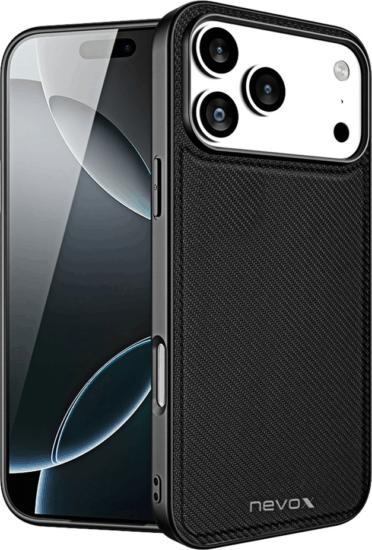 Nevox StyleShell Nylo iPhone 17 Pro Max Telefon Tok - Fekete