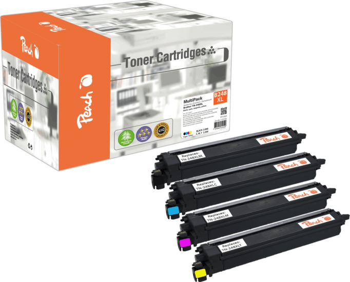 Peach (Brother TN-248XL) Utángyártott Toner - Tri-Color + Fekete