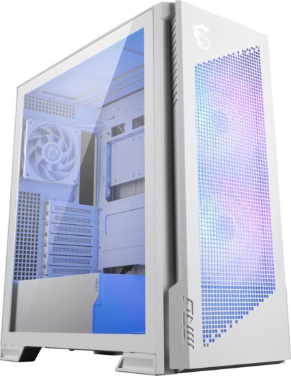 MSI MPG VELOX 300R PZ Midi Torony Számítógépház + 2db 160mm ventilátor + 1db 120mm ventilátor - Fehér