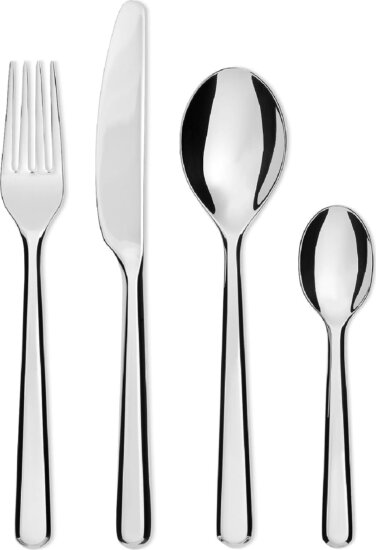 Alessi BG02S24 Amici Rozsdamentes acél Evőeszközkészlet 24 darabos - Ezüst