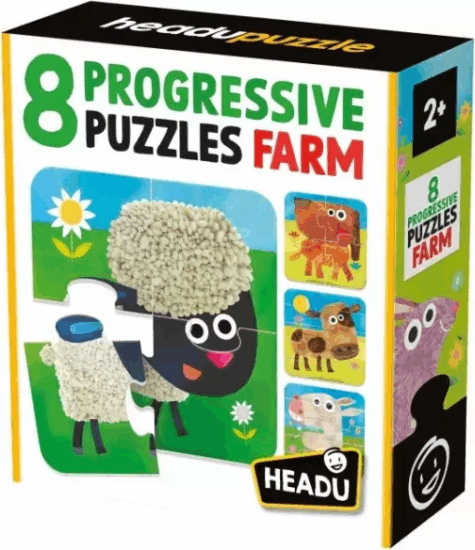 Headu A Farm - 8 darabos készlet Fejlesztő puzzle