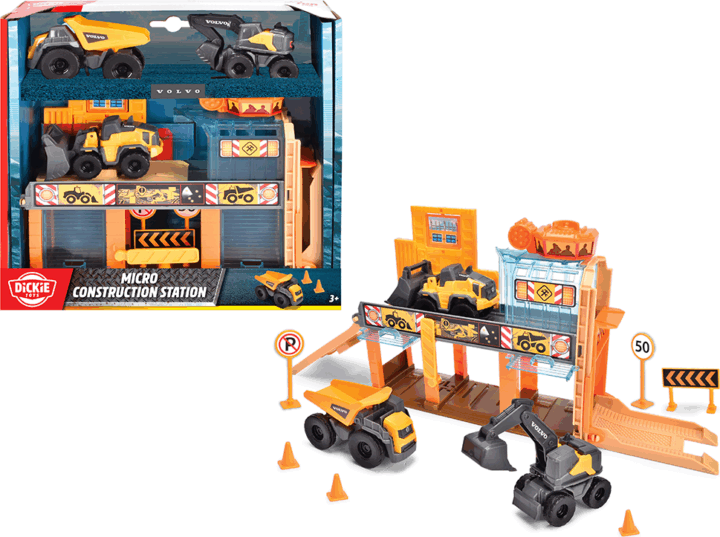 Dickie Toys Mini Építkező készlet 3db autóval