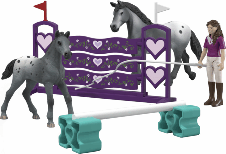 Schleich 42776 Horse Club Lisa versenykiképzése játékszett