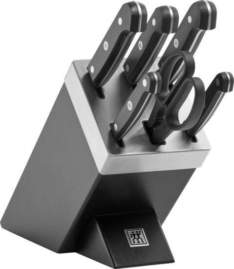 Zwilling 1009054 Gourmet Rozsdamentes acél késkészlet álvánnyal 7 darabos - Fekete