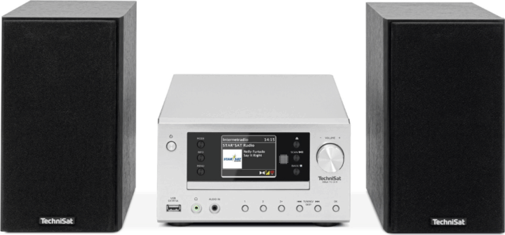 Technisat Viola 710 CD IR Sztereo Bluetooth Mikro HiFi Rendszer - Fekete / Ezüst