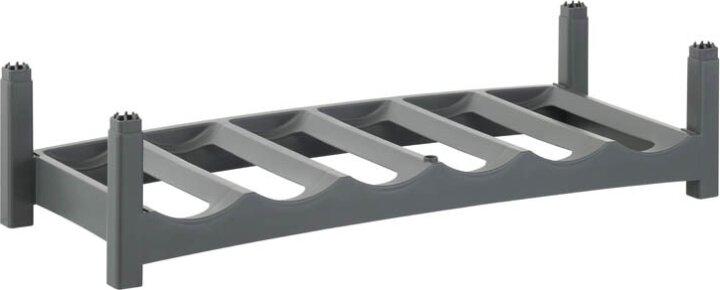 Rotho Műanyag 6 részes bortartó állvány - Szürke