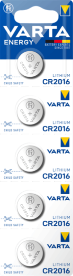Varta Energy CR2016 Lítium gombelem 3.0V (5db / csomag)