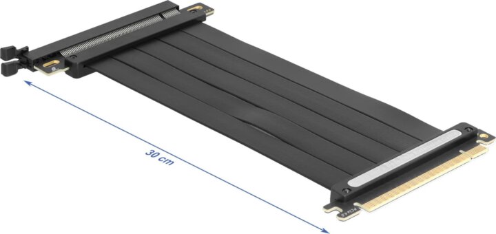Delock 81508 PCI Express 4.0 x16 Riser kábel 30 cm - Fekete