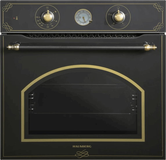 Hausberg HB-8055RST Beépíthető Elektromos Sütő - Fekete / Arany