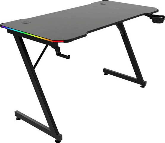 Marvo GDK DE-11 LED Gamer asztal 120 cm x 60 cm x 75 cm - Fekete
