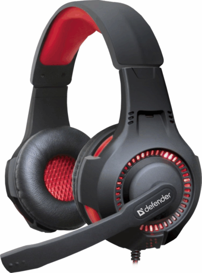 Defender Warhead G-450 Vezetékes Fejhallgató Headset - Fekete/Piros