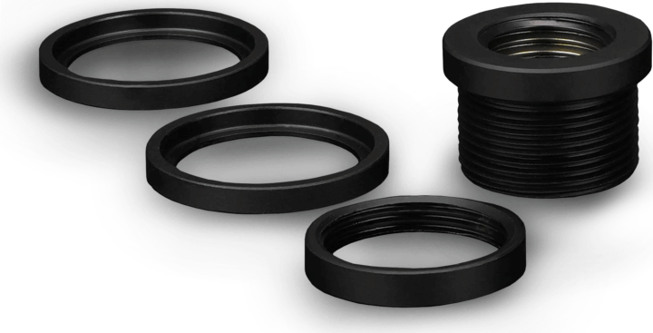 Thermal Grizzly DeltaMate Pass Through Átvezető Csőcsatlakozó G1/4" - Matt Fekete