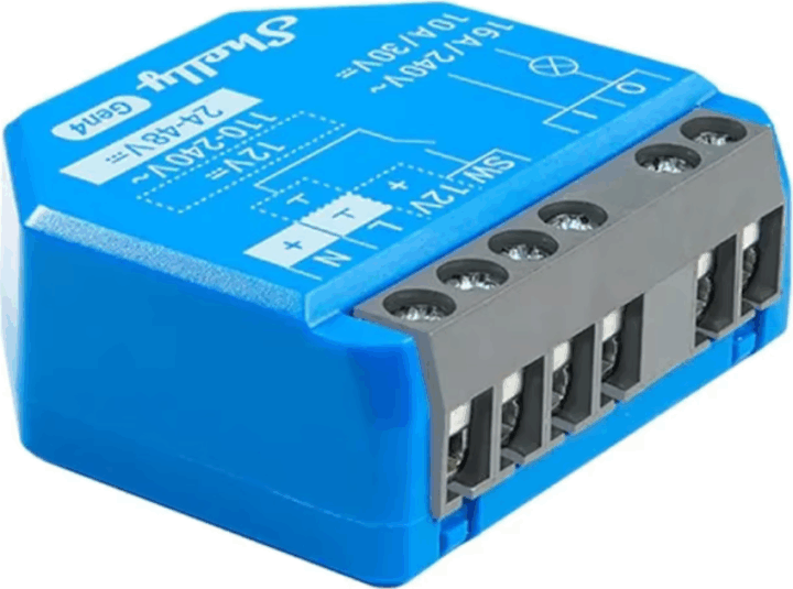 Shelly 1 Gen4 Zigbee Matter Bluetooth Wi-Fi Okos relé