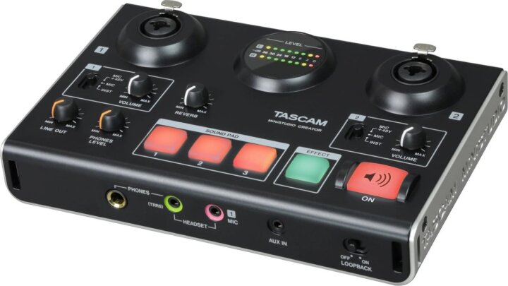 Tascam US-42B - MiniStudio-Series "Creator" USB 2 csatornás Audio Interfész - Fekete