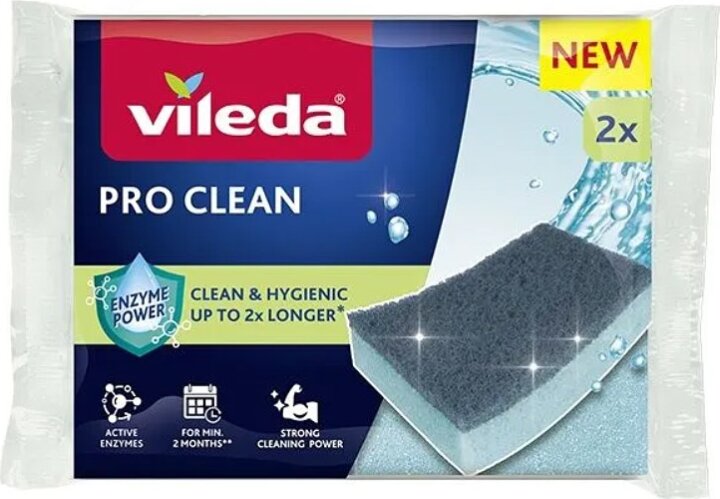 Vileda Pro Clean Súrolószivacs készlet 2 darab - Szürke / Kék