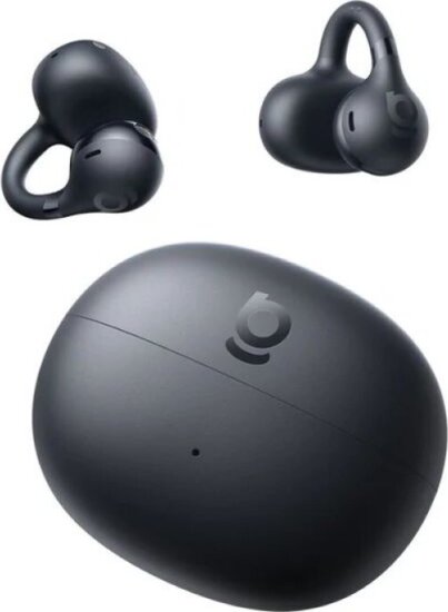 Baseus Bass BC1 Open-Ear TWS Clip-on Bluetooth Fülhallgató Headset Töltőtokban - Fekete