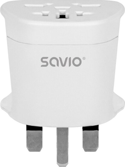 Savio AP-05 Univerzális 250V Hálózati Utazó Adapter - Fehér