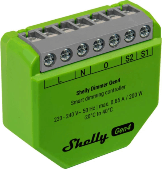 Shelly Dimmer Gen4 Okos Fényerőszabályozó relé