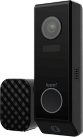 Arenti P10 Okos ajtócsengő kaputelefon 2 kamerával - Fekete