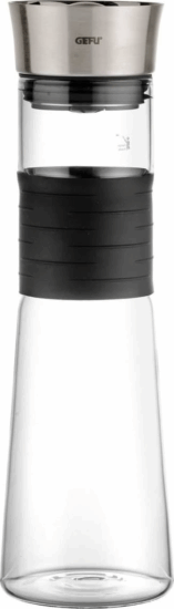 Gefu Cascada Üveg kancsó 1L - Átlátszó/Fekete