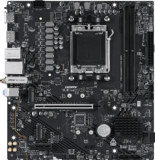 MSI AM5 PRO A620AM-G EVO WIFI DDR5 AMD AM5 mATX Alaplap