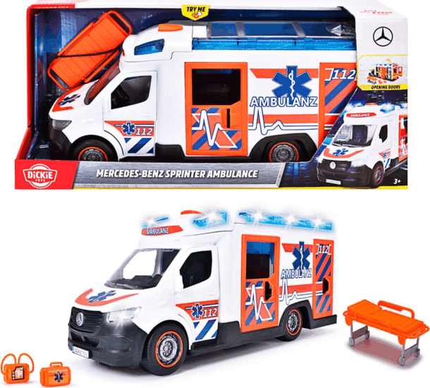 Dickie Toys Mercedes-Benz Sprinter Mentőautó fényhatásokkal