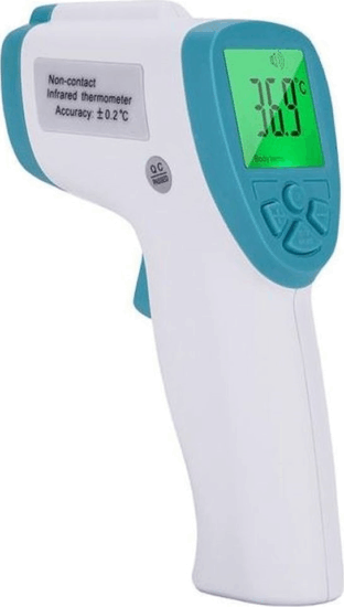 Infrared Digitális Érintésmentes lázmérő - Fehér/Kék