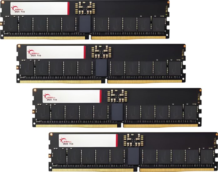 G.Skill 128GB / 6400 T5 NEO DDR5 CL32 Quad Desktop RAM KIT (4x32GB)