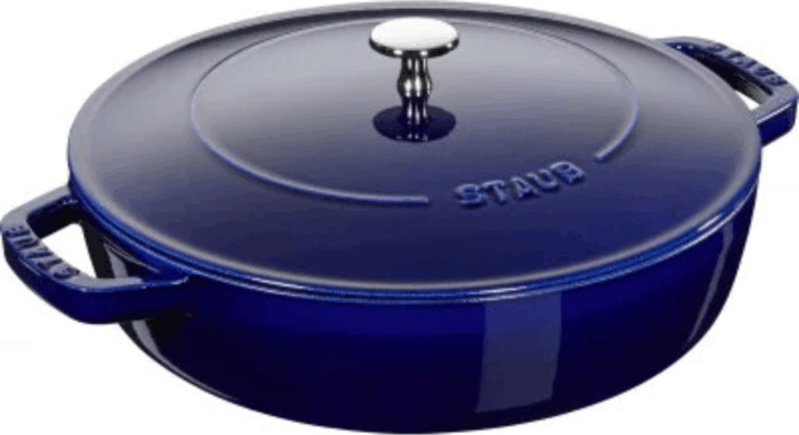 Staub Chistera Öntöttvas Főzőedény fedővel Ø 28cm 3,7L - Kék