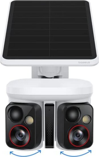 Baseus Security X1 Pro Kültéri Dual 3K Smart WiFi Okos IP Napelemes Kamera - Fehér