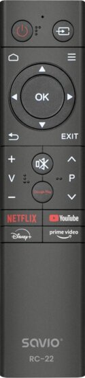 Savio RC-22 IR Univerzális Távirányító - Fekete