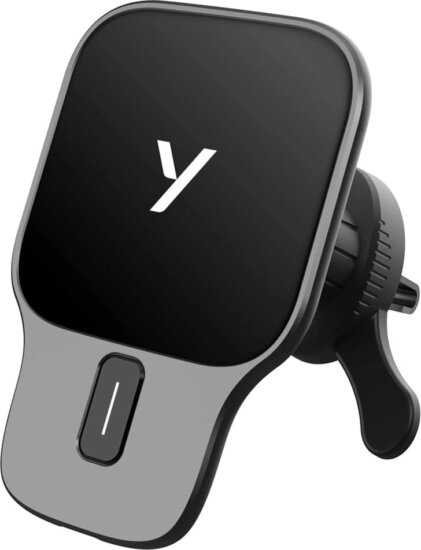 Yenkee YSM 620 MAGPRO Autós telefontartó / Wireless töltő QI 15W - Fekete