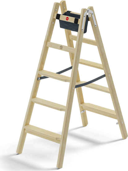 Hailo Master H80 2 x 5 lépcsőfokos fa állólétra