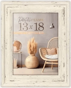 ZEP PM268W 15x20 cm Fa képkeret - Fehér