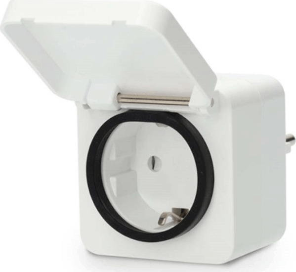 Nedis WIFIPO130FWT Kültéri konnektor WiFi Okos dugalj fogyasztásmérővel - Fehér