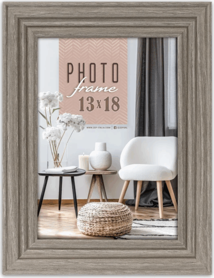 ZEP AA657G 13x18cm Fa képkeret - Szürke