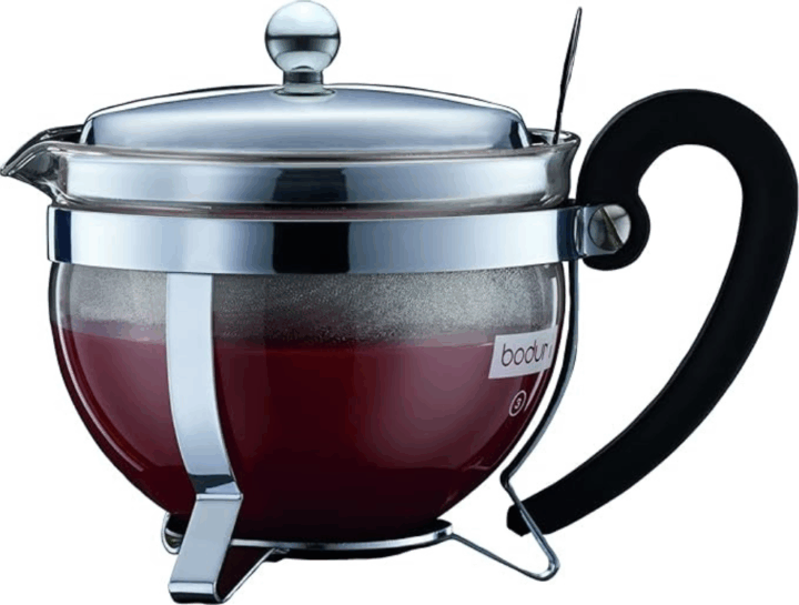 Bodum 12030-16 Teáskanna Szűrővel 0,5L - Átlátszó/ Ezüst