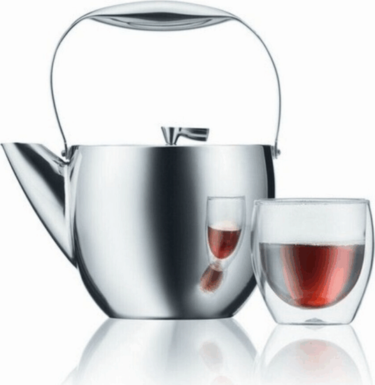 Bodum Columbia Teáskanna Szűrővel 1,5 L - Ezüst
